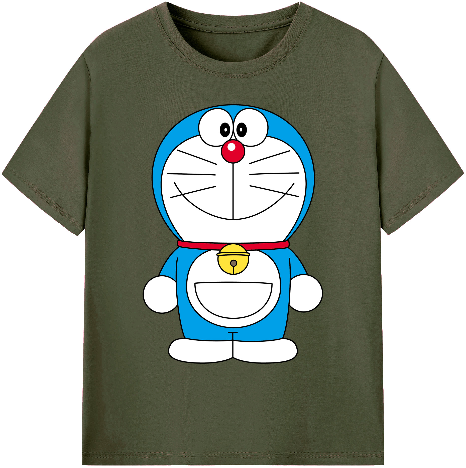 （画像用） ドラえもん Doraemon 綿100％ メンズ半袖Tシャツ｜肌触りやわらか＆通気性